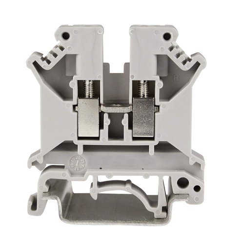 ASI ASIUK5N Din Rail Mounted Terminal Block, Screw Clamp (Pack of 50)