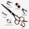TASALON Hair Cutting Scissors Kit- All-in-1 Set of Hair Cutting Scissors - Professional Hair Shears, Thinning Scissor, Hair Comb, Neck Duster in Leather Bag -Haircut Scissor Kit