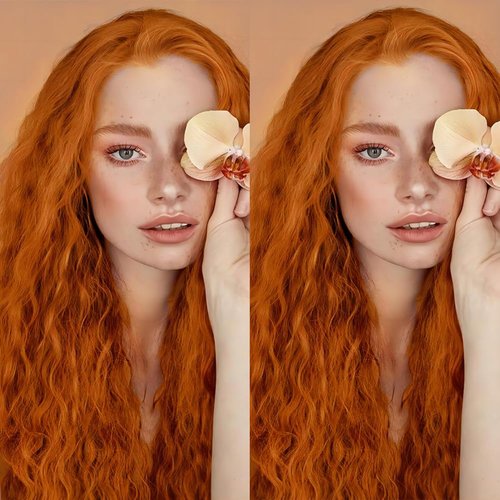 MACA BAKA Loose Curly Ginger Synthetic Lace Front Wig for Women Glueless Long Water Wave Orange 13x4 Lace Front Wigs Pre Plucked with Baby Hair 24 Inches 150 Density