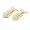 2PCS Fish Bone Hair Clips for Women Girls Candy Color Hairpins Simple Hair Accessories White