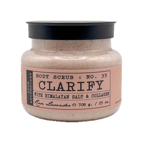 Body Scrub With Himalayan Salt & Collagen Rose Lavender 25 oz