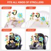 Koty Baby Stroller Arch Toy with Teether, Rattle, Crinkle Sound, Mirror & Music Box, Newborns Sensory Activity Carrier Take-Along Toy, Adjustable for Bouncers, Car Seat & Pram 0M+(Toucan)