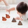 Kids Toys Fake Poop Squeeze Tricky Props: 40pcs Funny Joke Tricky Toys Rubber Prank Props Halloween Trick Poops for Kids Party Favors Kids Basketball