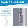 PalpitateC Storm Door Hinges Replacement fits for Larson Screen Door Hinges, Extruded Aluminum Door Hinge Kit White 3 Piece