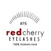 Red Cherry #75 False Eyelashes, Black, Bottom Lash (Pack of 6 Pairs)