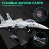 ArtorBricks Display Stand Air Force Series Fighter,for Plane Building Brick Toys etc. Angle Display, Plastic Transoarent Display Stand only.