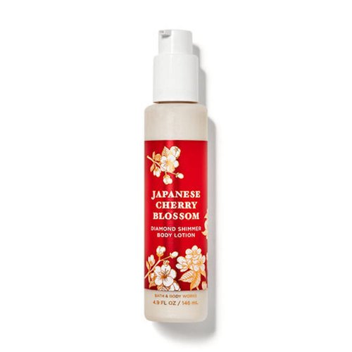Bath and Body Works Japanese Cherry Blossom Diamond Shimmer Body Lotion 4.9 Ounce (Japanese Cherry Blossom)