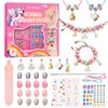 Kids Toys Bracelet Making Kit, Charms Jewelry Kit for Girls Kid Makeup Toy, Friendship Bracelet Necklace Set for Children Toddler, Arts and Crafts for 4 5 6 7 8 9 10 11 12 Years Old Girl Birthday Gift