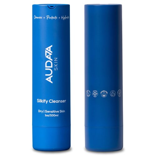 AUDAJA Silkify Cleanser - Gentle Exfoliation &amp; Deep Hydration for All Skin Types - Unlock Natural...