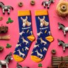 HAPPYPOP 2024 Funny Socks Men Fun Socks Donkey Socks Silly Socks Crazy Smart Donkey Socks, Novelty Weird Donkey Gifts