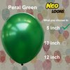 Neo LOONS® 100 pcs 5" Pearl Green Premium Latex Balloons - Great for Kids, Adult Birthdays, Weddings, Receptions, Baby Showers, Water Fights, or Any Celebration