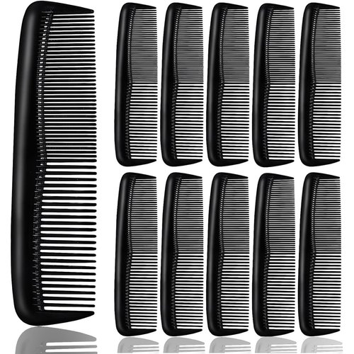 12Pcs Black Comb Pocket Combs For Men - Barber Combs Professional Hair Combs for Women Accessories Men Hair Comb for Thick Hair - Mens Combs For Hair Styling Comb Pack Hair Comb for Men's Hair