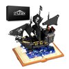 ZYLEGEN Pirate Ship Building Toy Set,Black Pearl Pirate Ship Black Hawk Sailboat Sets with Book Building Blocks Toys Set for Ages 12+ Boys Girls(919Pcs)