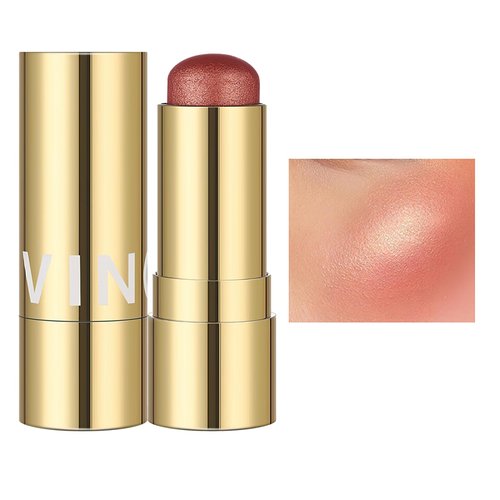 MIELIKKI Cream Blush Stick, Contour Stick Makeup, Shades with Highlighter Sticks & Eyeshadow Sticks, Long Lasting, Waterproof, Finish, Blush #04