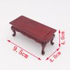 Vaguelly 1Pc Models Mini Desk for Dolly House Birch Doll House Desk Vintage Manual Wooden Miniature Small Table Wooden Table red Mini Solid Wood Coffee Table Furniture Toy Room