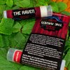 Read My Lips Lip Balm - Excerpt of Poe's Raven Under the Label - Peppermint Flavored, Cruelty-Free and Made in the USA from Natural and Imported Ingredients