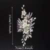JWICOS Wedding Hair Comb Bridal Flower Hair Pieces Pearl Wedding Hair Accessories for Women and Girls