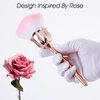 Rose Makeup Brushes Dust Brush For Nails Rose Nail Dust Brush Acrylic Nail Arts Manicure Dust Cleaner Brush Pink Soft Nail Art Dust Powder Brush Blush Brush For Nail Salon And Household Use