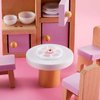 Skylety 33 Pieces 1:12 Dollhouse Miniature Decoration Accessory Dollhouse Miniature Kitchen Tableware Plastic Mini Plate Dishes Cups Bowl Set Micro Decoration for Dolls House Accessory Pretend Play