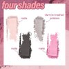 Eyeshadow Quads, Blendable Matte, Metallic and Shimmer Finishes, Velvety Pigmented Creamy Formula, Four Way Quad Eye Shadow Palette, Talc, Paraben & Cruelty Free (05)