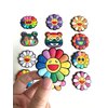 VLOOK Kids Magnets 12pcs Fridge Magnets for Toddlers Safety Refrigerator Magnets for Kids Magnetic Soft Rubber Educational Toys Gift for Fridge Whiteboard Cute Baby Cartoon Magnets (Sunflower)