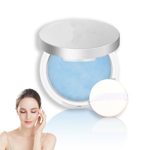 Matte Powder,Oil Control Face Pressed Powder Face Setting Powder with Mini Powder Puff for Silky Flawless Long-Lasting Lightweight Skin-friendly Face Cosmetics (Floating Cloud)