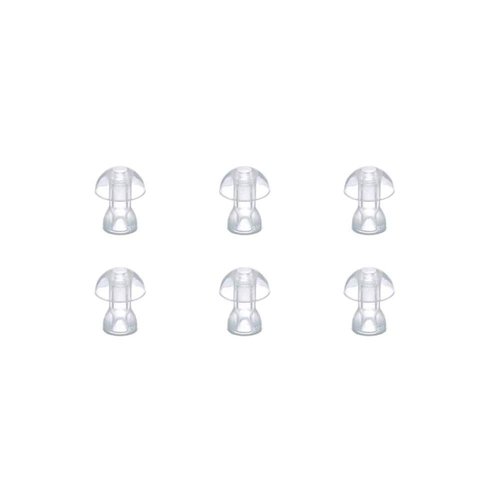 （6pcs/lot） Hearing Aid Ear tips Silicone Earplug Domes for BTE,ITE and Pocket Hearing Aids Ear bud Replacements (Medium φ11mm)