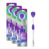 Tongue Cleaner (3-Pack) with Gentle Cheek Scraper. Two-Sided Head with Dual Action Cleaning for Fresh Breath.