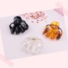 MAORULU Big Claw Hair Clips for Women and Girls, Strong Hold, 6 Packs (Black, Clear, Tortoise)