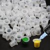 Autdor Ink Caps Cups Small - 1000pcs Tattoo Pigment Cups Caps Disposable Tattoo Ink Cups for Microblading Permanent Makeup Pigment Clear Holder Container Caps