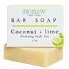 renew bath + body Natural Bar Soap, Coconut & Lime, Handmade in the USA by Cold Process with a Moisturizing Oil Blend Infused with Shea Butter - 3 Pack, 4.5 ounce bars