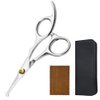 LILYS PET 5.0" Right-Handed Round-Tip Pet Grooming Scissors, Stainless Steel Small Ball Tip for Nose Hair,Ear Hair,Face Hair,Paw Hair for Dogs and Cats…