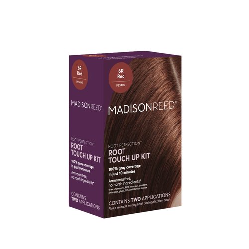 Madison Reed Root Perfection Permanent Root Touch Up, Red 6R Pesaro, 10 Minutes for 100% Gray Roo...
