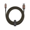 House of Marley Rewind USB-C to USB-A Cable: Braided Charging Cable, USB-IF and MFI-Certified, 10ft Long, Made with Sustainable Materials