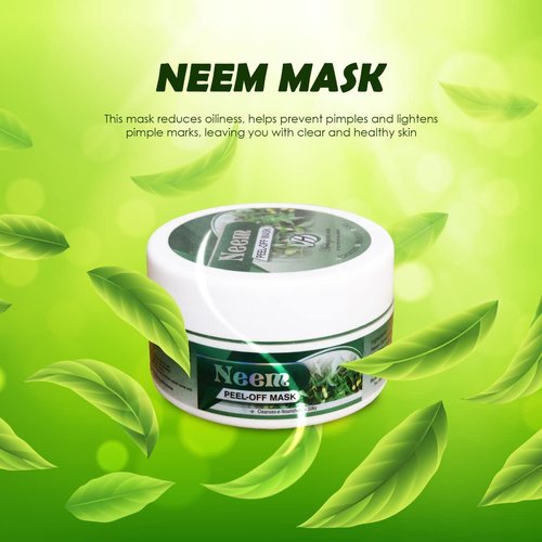 HERBOGANIC Neem Peel Off Mask | Skin Care | Peel Off Mask | Cleanses and Nourishes Skin | Hydrating Face Mask Protects Skin | Spa Quality | All Natural Mask | 5.30 oz…