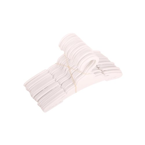 MSYO 20 Pcs Doll Hangers for 18 inch Doll Clothes, White Doll Hangers, Sturdy Doll Hangers Accessories, Work Great with Rod Less Than 1/2 inch Diameter, Made of Safe ABS Plastic