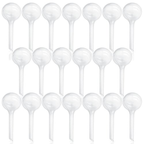 OJYUDD 20 Pcs Plant Watering Bulbs,Clear Automatic Watering Globes,Plastic Watering Balls for Plant Indoor Outdoor,Garden Water Device