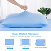 Avolare Cooling Pillow Cases, 2 Pack Arc-Chill Q-max>0.5 Cool Pillowcases for Hair Skin and Hot Sleepers, Soft Silky 20" x 30" Summer Pillow Cover with Zipper fit Standard & Queen Size Pillows - Blue