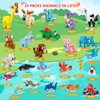 IMCUAMK Building Sets 24 Packs Party Favors for Kids, 3 in 1, 72 Kinds of Transformable Animal Building Block Toy, Goodie Bag Stuffers, Classroom Student Prizes Christmas Birthday Gifts for Kid Age 6+