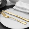 Xingjiake 12-piece Gold Steak Knives, Steak Knives Set Of 12, Stainless Steak Knives, Serrated Butter Knife, Dinner Knives Set, dishwasher safe
