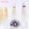 BINGBRUSH 3 Pcs Crystal Flower Jelly Color Changing Lipstick,Long Lasting Lip Care Moisturizer Lip Balm Magic Color Change Lip Gloss Lip Tint Stain Matte Makeup Lipstick (3 Pcs 04#&05#&06#)