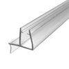 Clear Shower Door Sweep Seal with Drip Rail for 3/16" and 1/4" Glass - 35" long