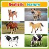 ZapWhiz Farm Animal Toys for Toddlers 1-3-5, Animals Figures Tractor Toys for 1 2 3 4 5 Year Old Boys Girls Gifts Farm Playset Educational Learning Toys for Toddler Christmas Kids Gifts