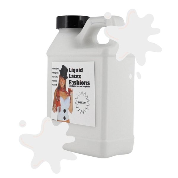 Liquid Latex Fashions - Ammonia Free Halloween Basecoat Face and Body Paint, Ideal for Art, Theater, Parties, School Plays, Cosplays and Concerts- 8 oz