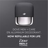 Dove Men+Care Refillable Deodorant Kit 0 percent Aluminum Fresh Feel Aluminum Free Deodorant 1.13 oz