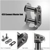 YOXUFA 420 Drive Chain Master Link for Coleman CT200U CT200U-EX BT200X Baja Warrior Massimo MB200 MB165 Mini Bike XR CRF50 SSR 110 125cc TaoTao Coolster Apollo ATV 4 Wheeler Quad Go Kart Pit Dirt Bike