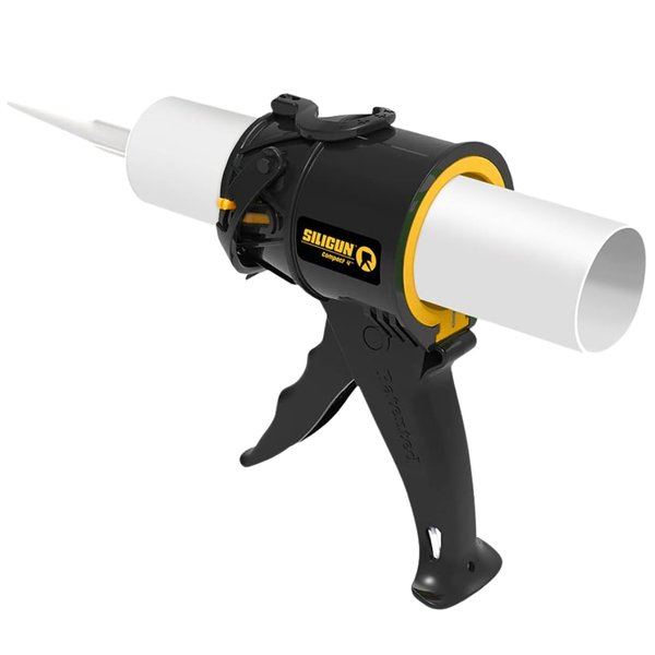 SILIGUN™ Compact Caulking Gun - No Drip Caulk Gun - Patented Design - Lightweight ABS Frame - Works with All 10 oz Tubes