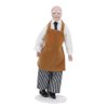Dollhouse Dolls 1 12 Scale Miniature Porcelain Ceramic Doll People Model Ornament Chef Man Servant Dollhouse Accessories(#1)