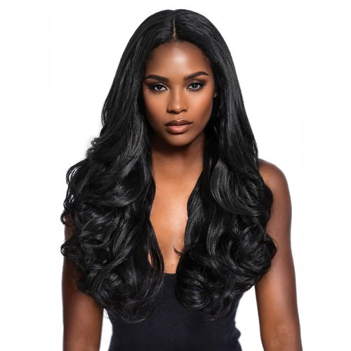 Allbell Long Wavy T Part Lace Front Wigs for Black Women Body Wave Natural Black Hair Middle Part...