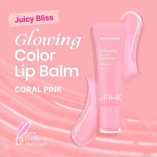 NOLAHOUR Glowing Color Lip Balm (Coral Pink)
